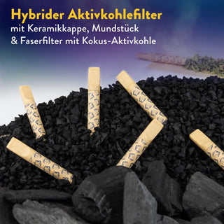 Hybrid-Aktivkohlefilter mit Keramikkappe