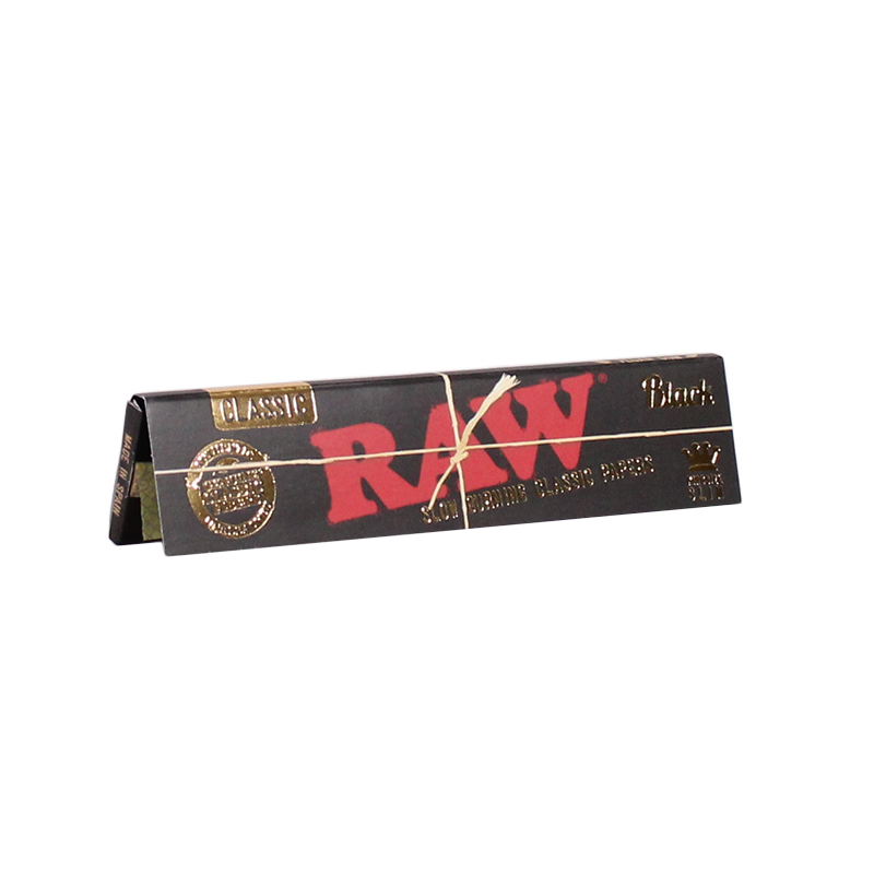 RAW Black Classic King Size Slim Papers – Einzelheftchen mit 32 Blättchen